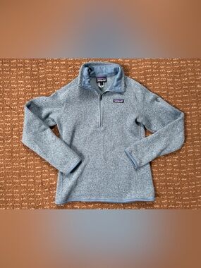 Patagonia Women's 1/4 Zip Fleece Pullover - Heather Blue
